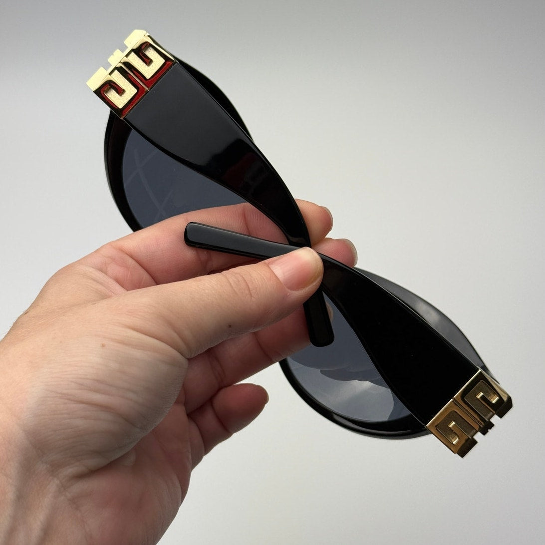 Givenchy Sunglasses GV40073I 01A Shiny Black/Gold/Grey Unisex