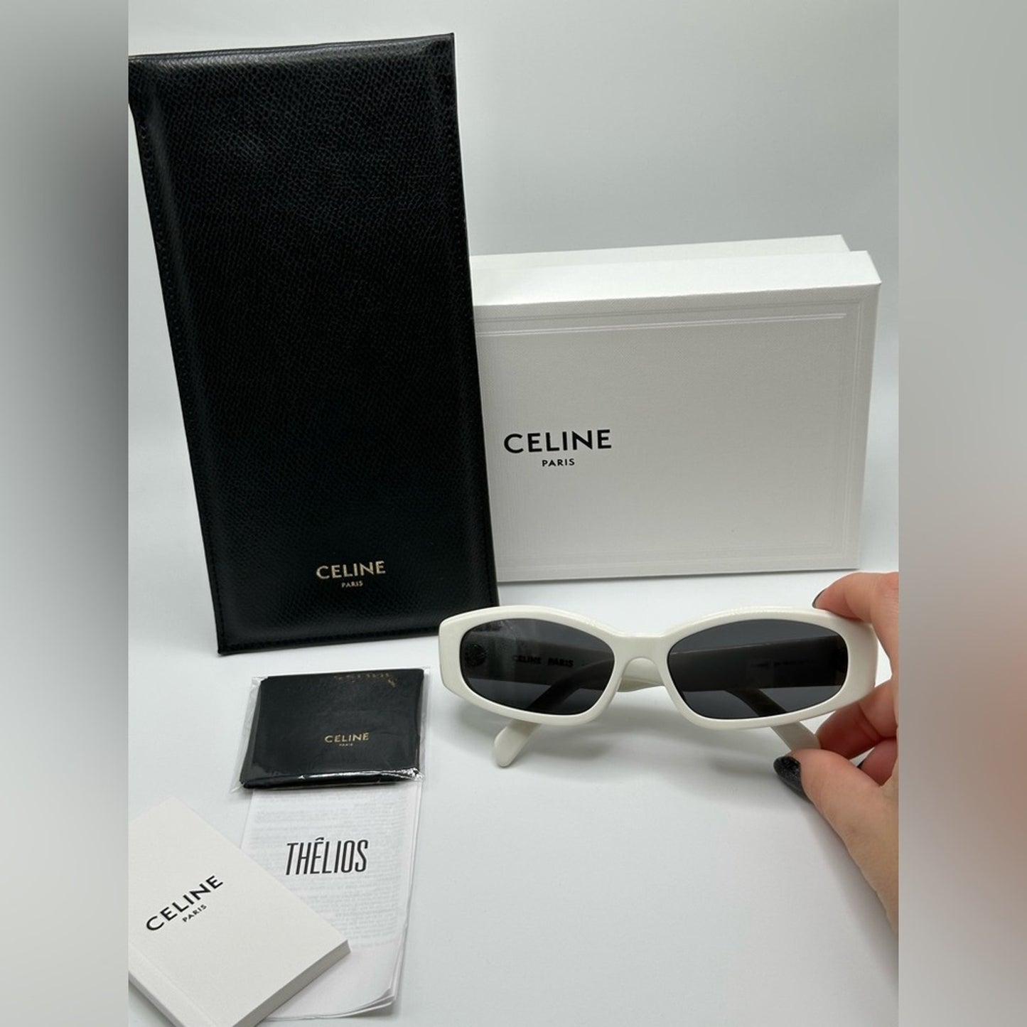Celine Sunglasses CL40252I White Grey Women