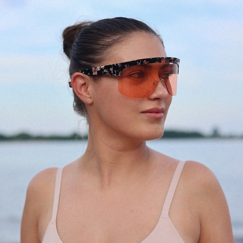 Loewe Sunglasses LW40034U 55S Coloured Havana/Bordeaux