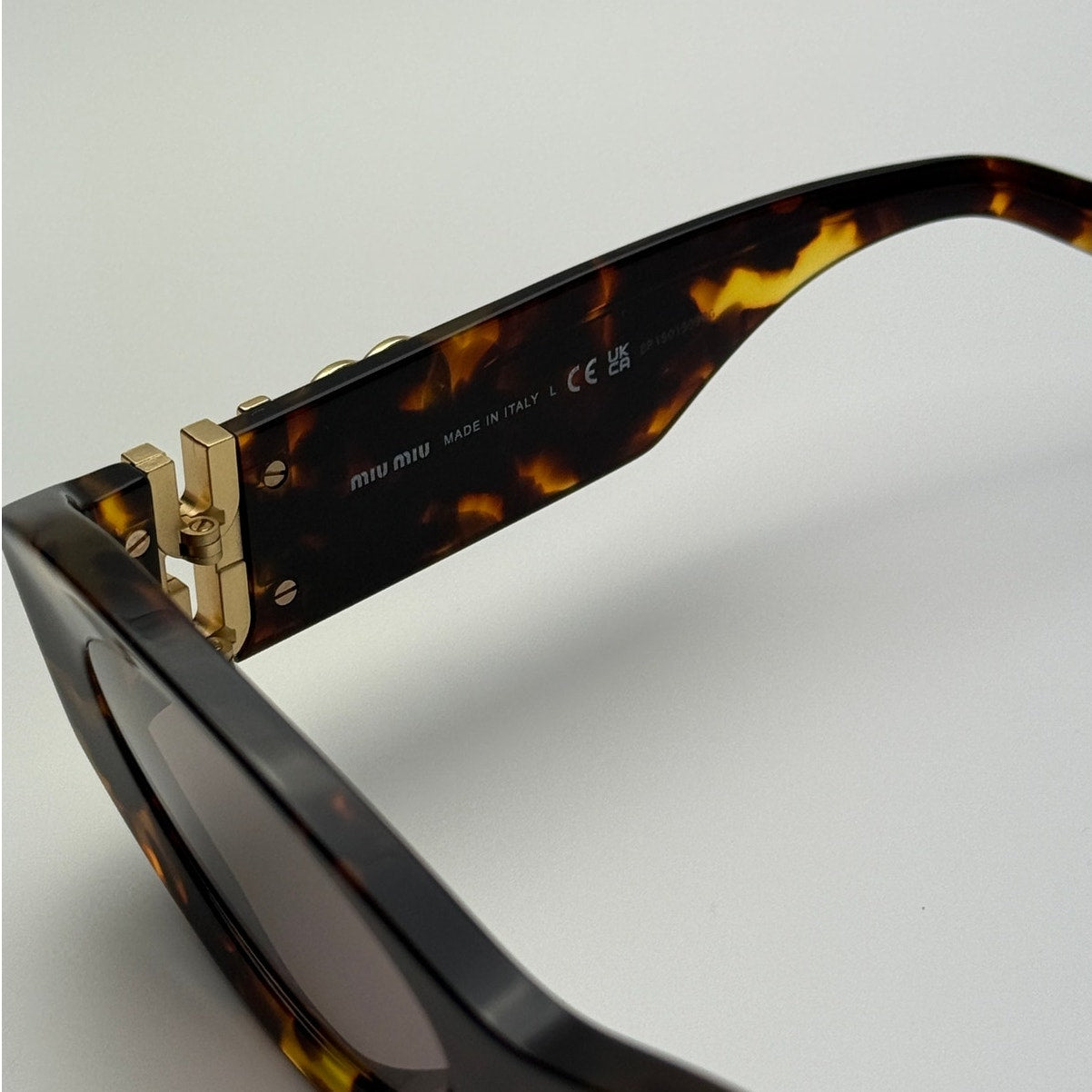 MIU MIU Sunglasses MU11WS 14L20I Honey Havana/Light Purple Brown Women
