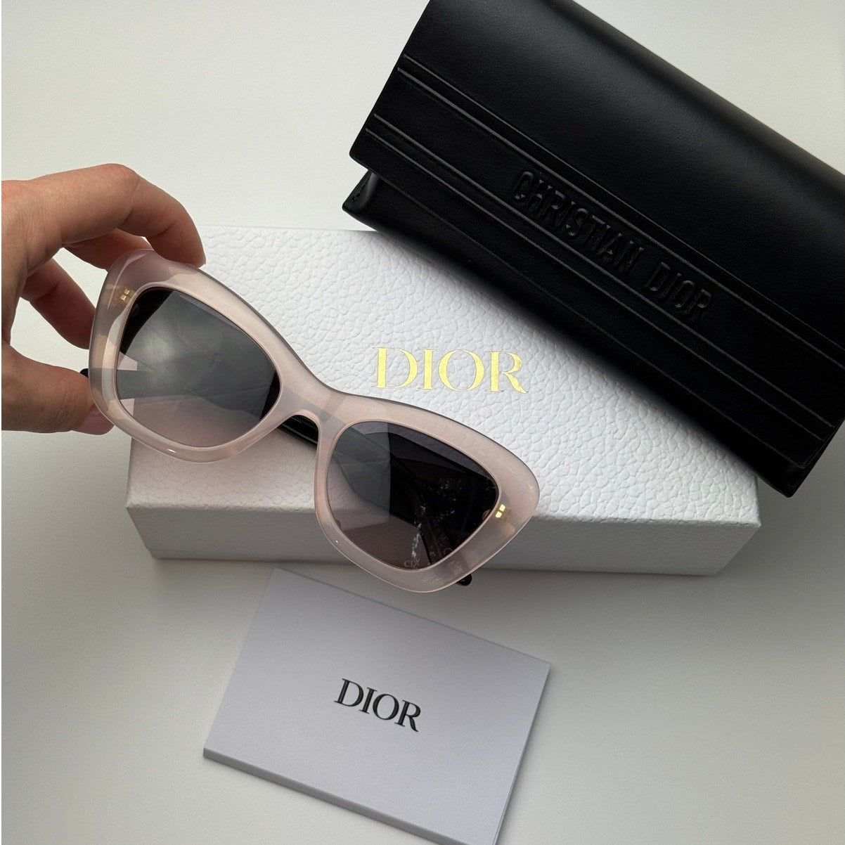Dior Sunglasses DIORBOBBY B1U 76A2 Pink/Black/Smoke to Pink Gradient Women