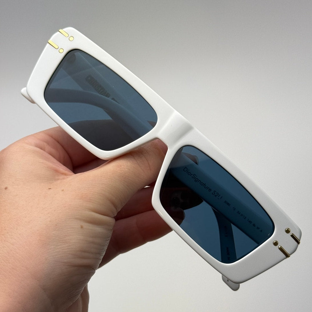 Dior Sunglasses DiorSignature S2U 50B0 White/Blue Women
