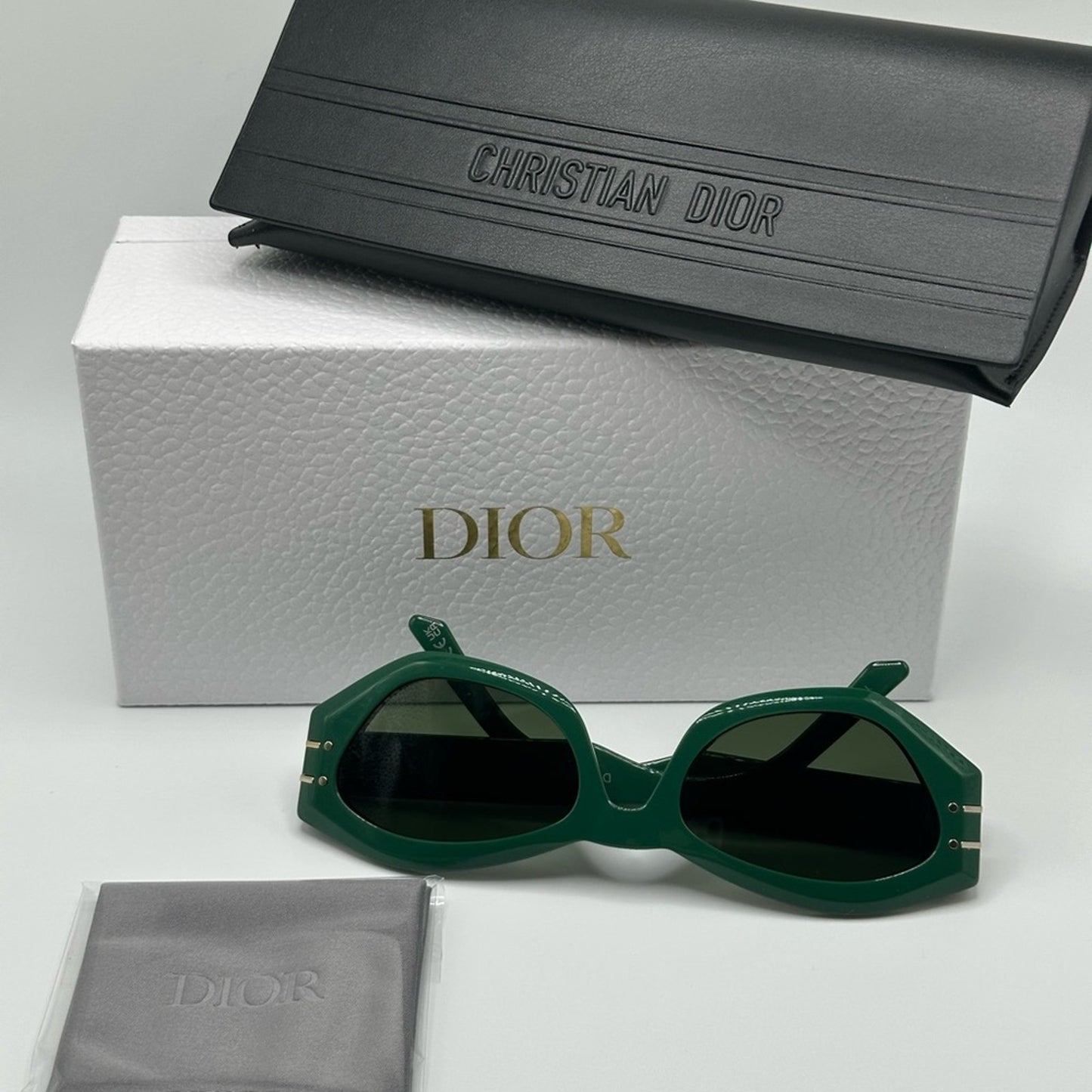 Dior Sunglasses CD40058U 96N Shiny Dark Green Women