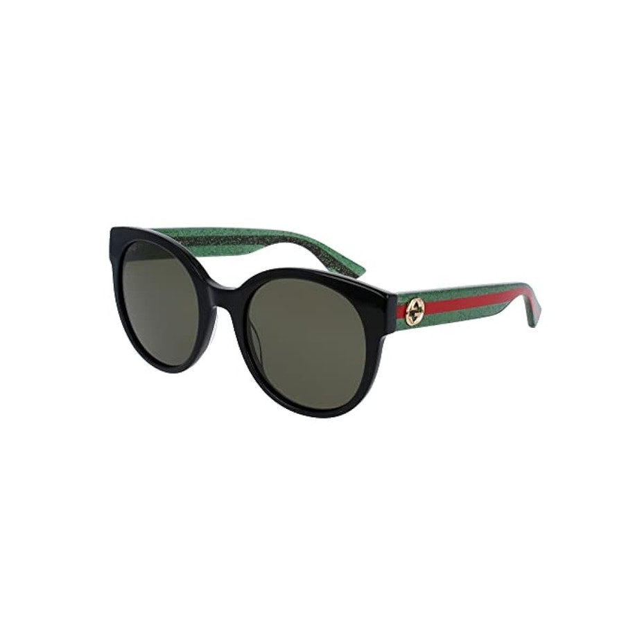 Gucci Sunglasses GG0035SN 002 Black/Green Women