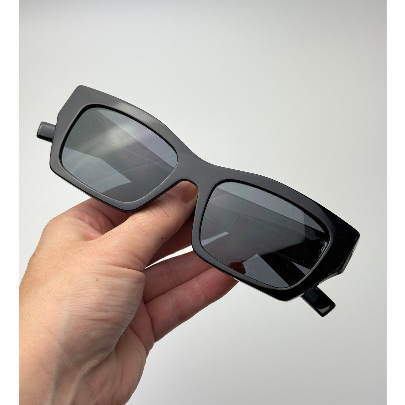 Givenchy Sunglasses GV40077I 01A Shiny Black and Studs/Grey Women