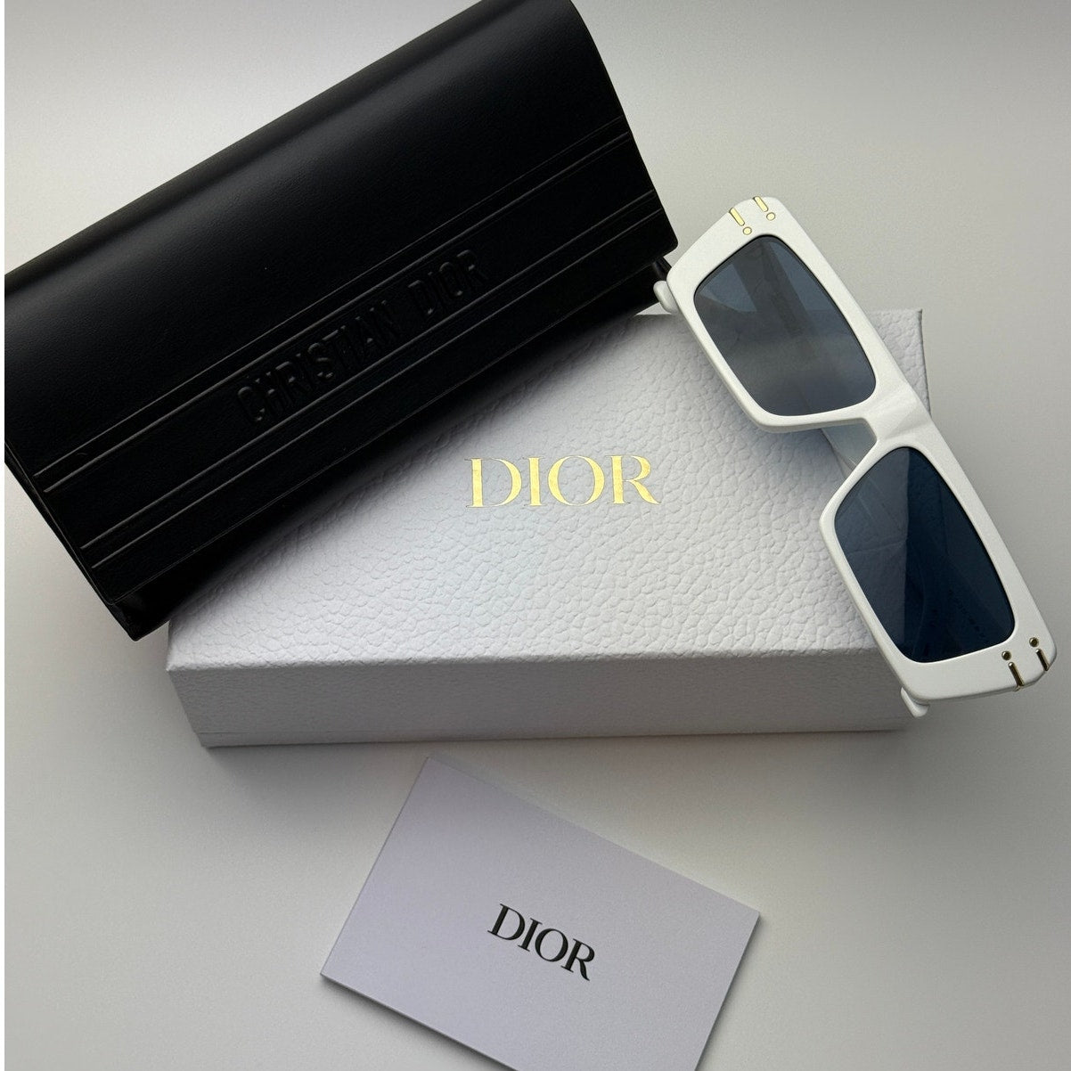 Dior Sunglasses DiorSignature S2U 50B0 White/Blue Women