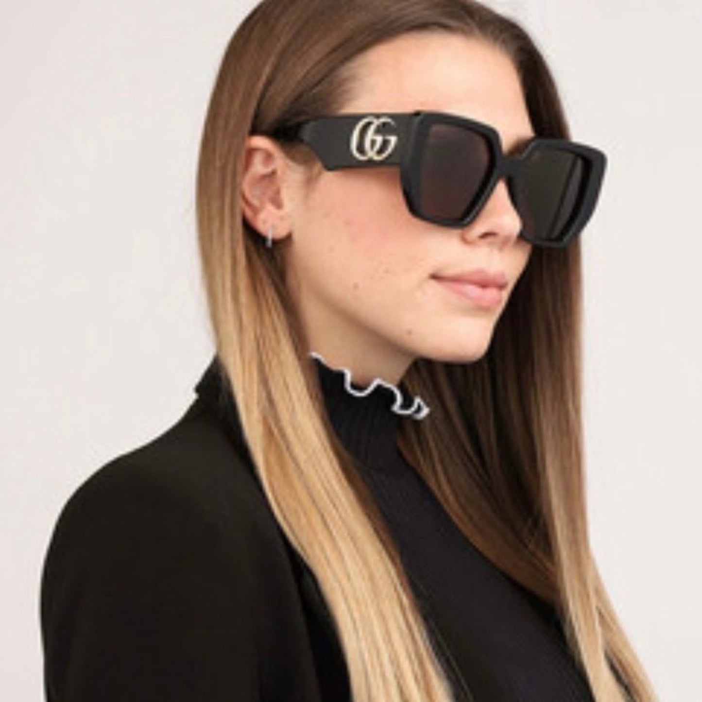 Gucci Sunglasses GG0956S 003 Women Black/Grey