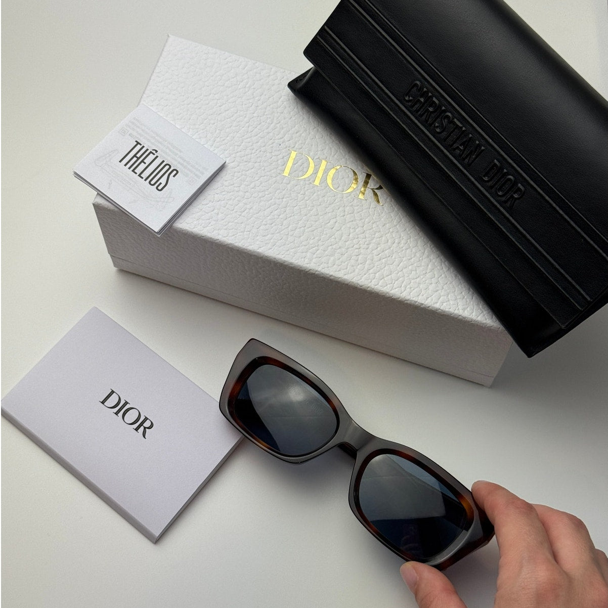 Dior Sunglasses DIORMIDNIGHT S3I 26B0 Honey Havana/Blue Women
