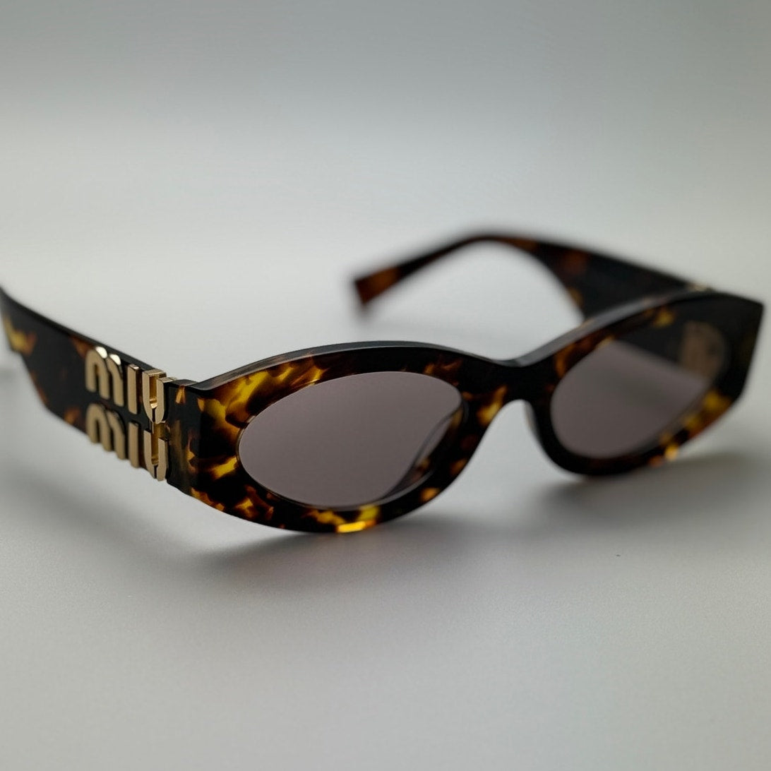 MIU MIU Sunglasses MU11WS 14L20I Honey Havana/Light Purple Brown Women