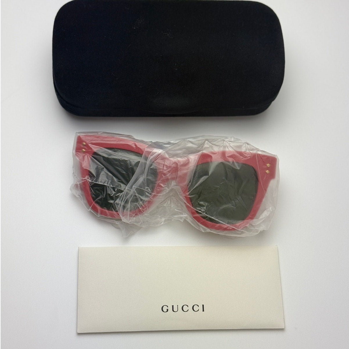 Gucci Sunglasses GG1082S 004 Pink Green Women