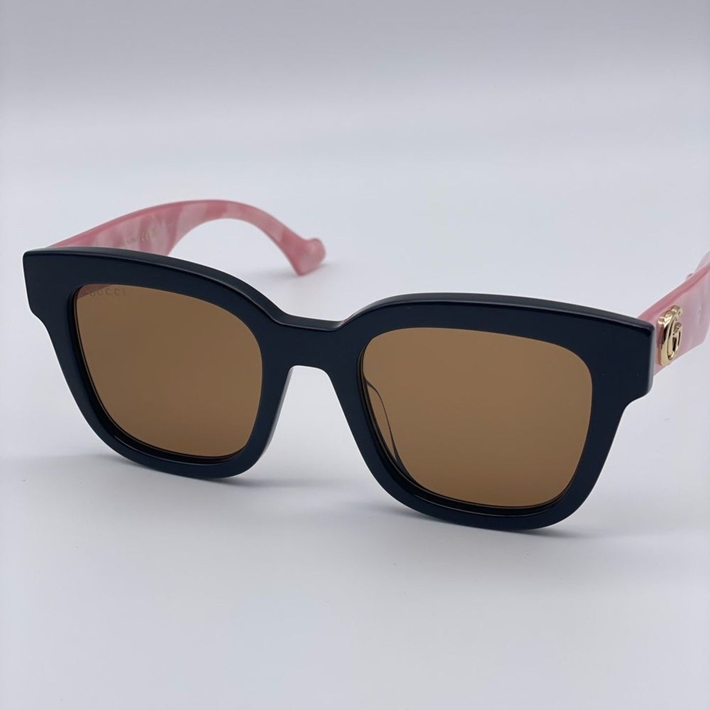 Gucci Sunglasses GG0998S 005 Black/Pink/Brown Women
