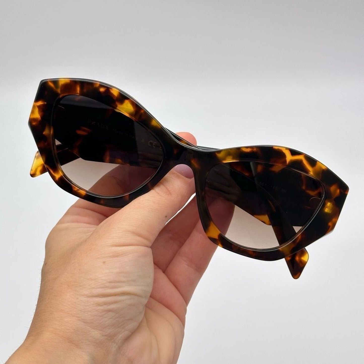 Prada Sunglasses PR07YS VAU6S1 Honey Havana/Brown Gradient Women
