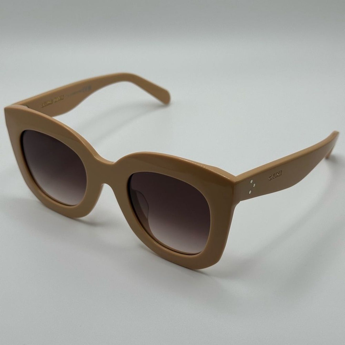 Celine Sunglasses CL4005FN 4957Z Beige/Violet Gradient Women