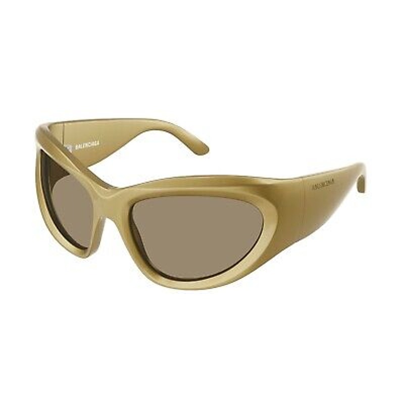 BALENCIAGA Sunglasses BB0228S 004 Gold Brown Unisex