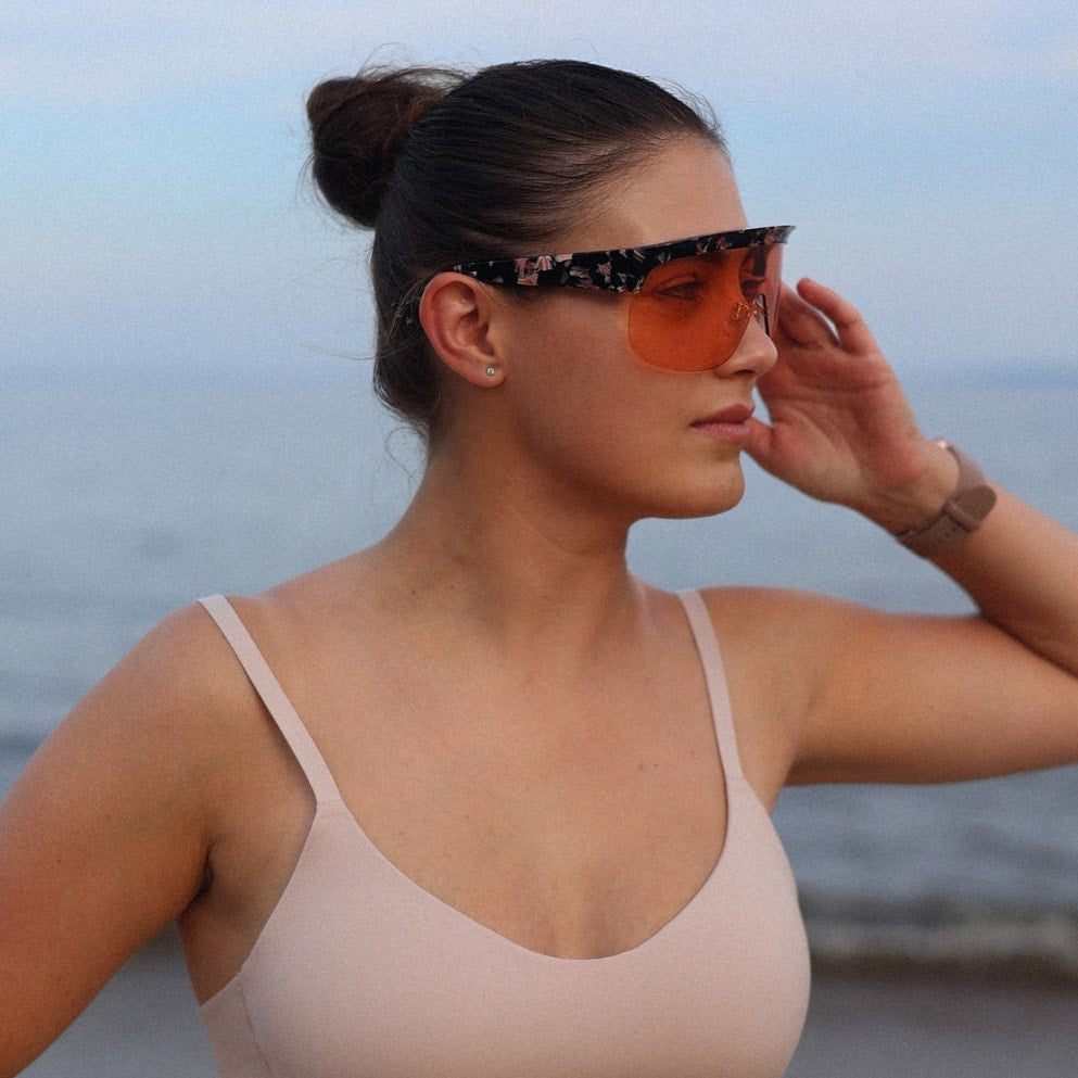 Loewe Sunglasses LW40034U 55S Coloured Havana/Bordeaux