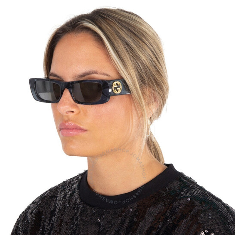 Gucci Sunglasses GG0516S 013 Black Havana / Silver Mirror Women