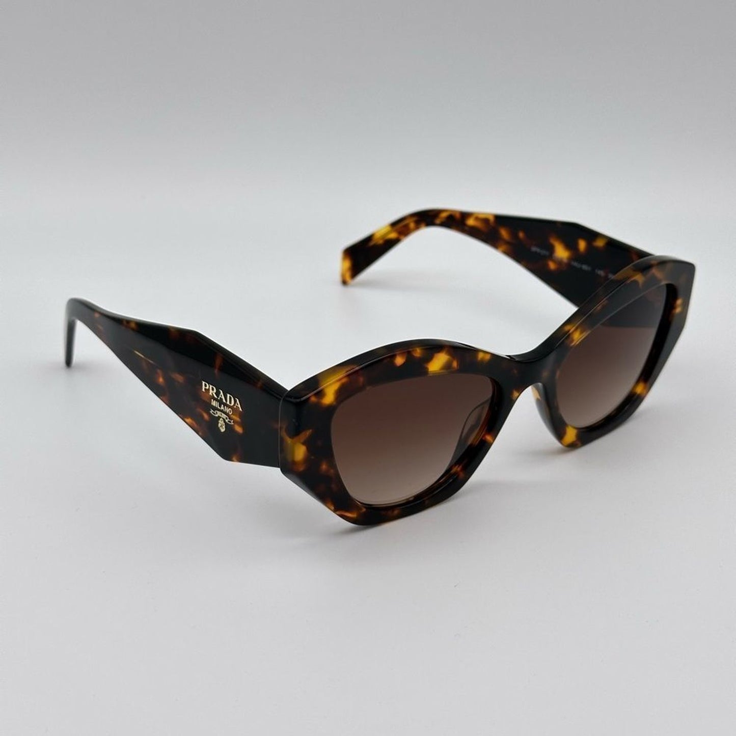 Prada Sunglasses PR07YS VAU6S1 Honey Havana/Brown Gradient Women