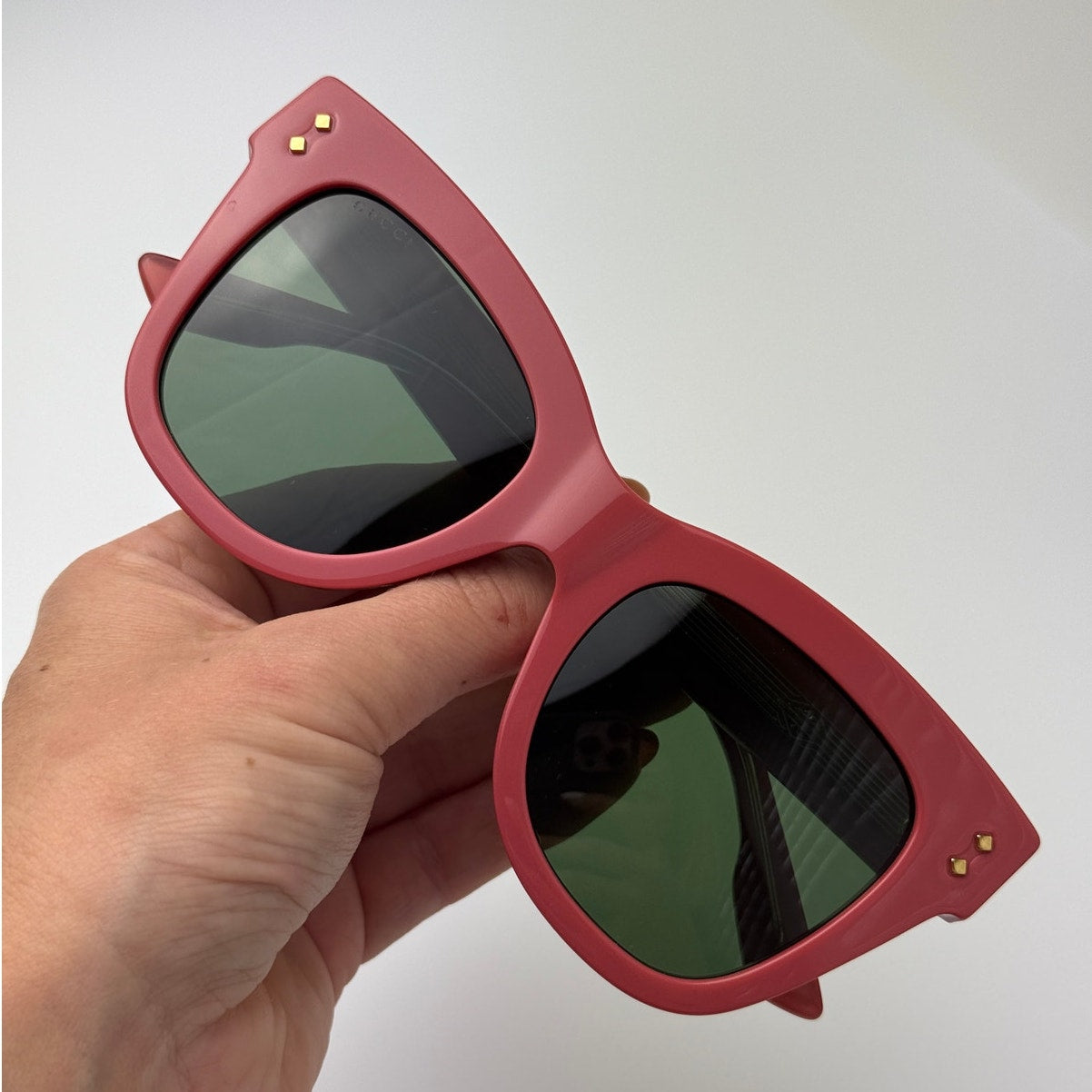 Gucci Sunglasses GG1082S 004 Pink Green Women