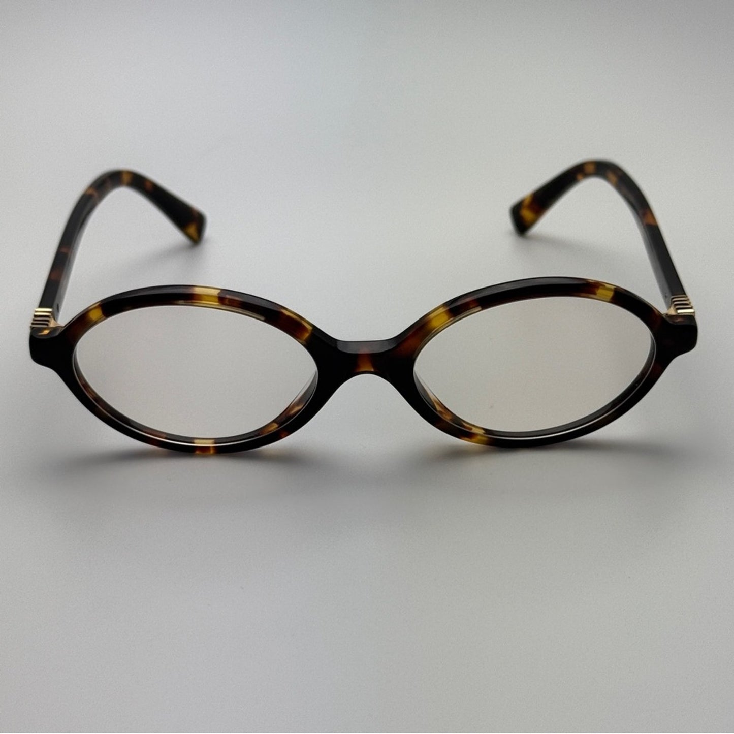 MIU MIU Eyeglasses MU04ZS VAU08N Honey Havana/Clear Blue Light Filter