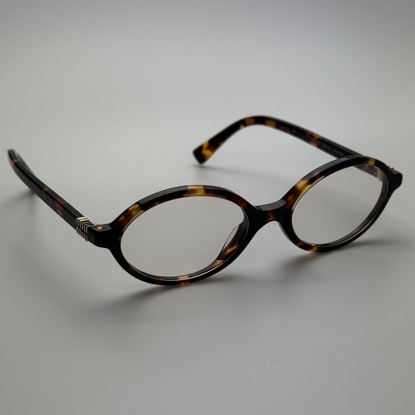 MIU MIU Eyeglasses MU04ZS VAU08N Honey Havana/Clear Blue Light Filter