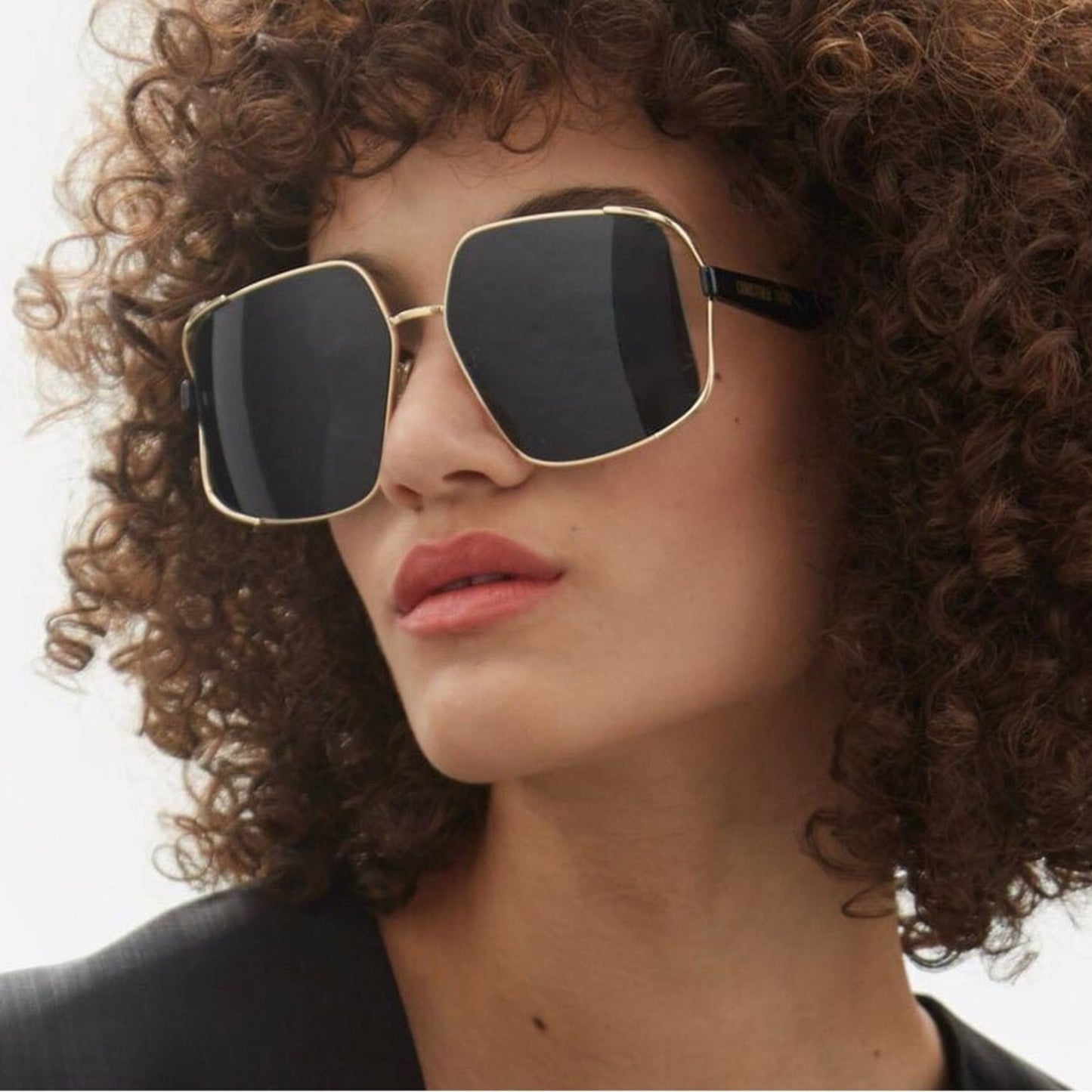 Dior Sunglasses Archidior S1U Shiny Gold Blue Women