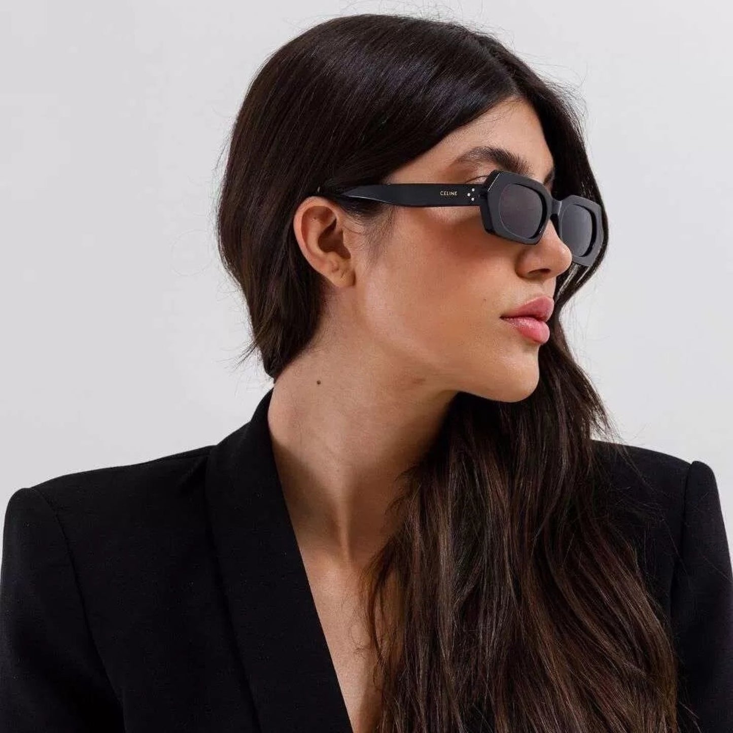 CELINE Sunglasses CL40243I 5101A Black Dark Grey Women