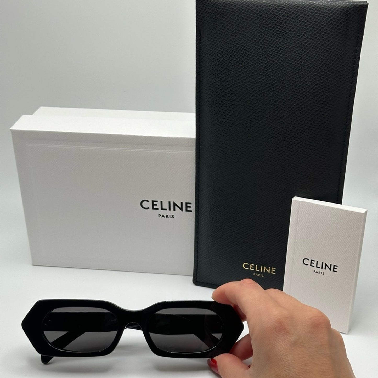 CELINE Sunglasses CL40243I 5101A Black Dark Grey Women