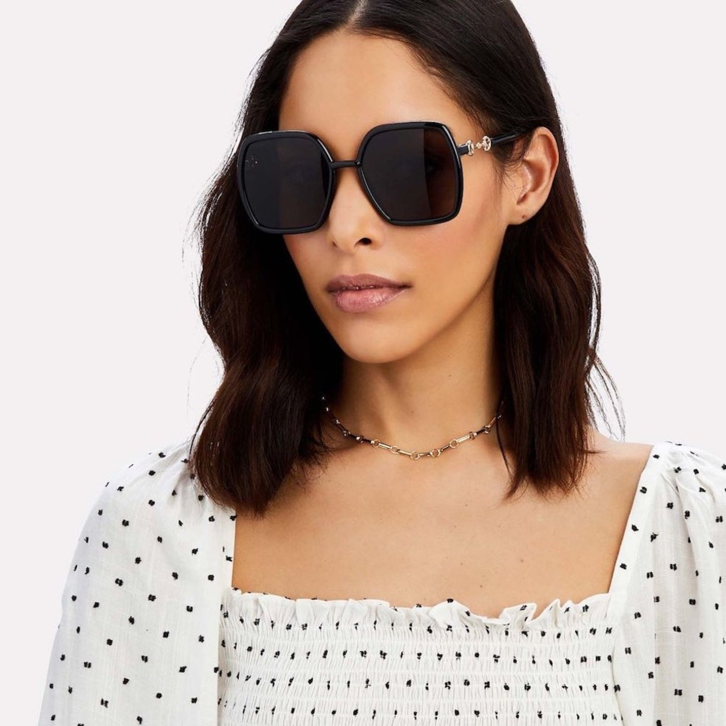 Gucci Sunglasses GG0890S 001 Black/Grey Women