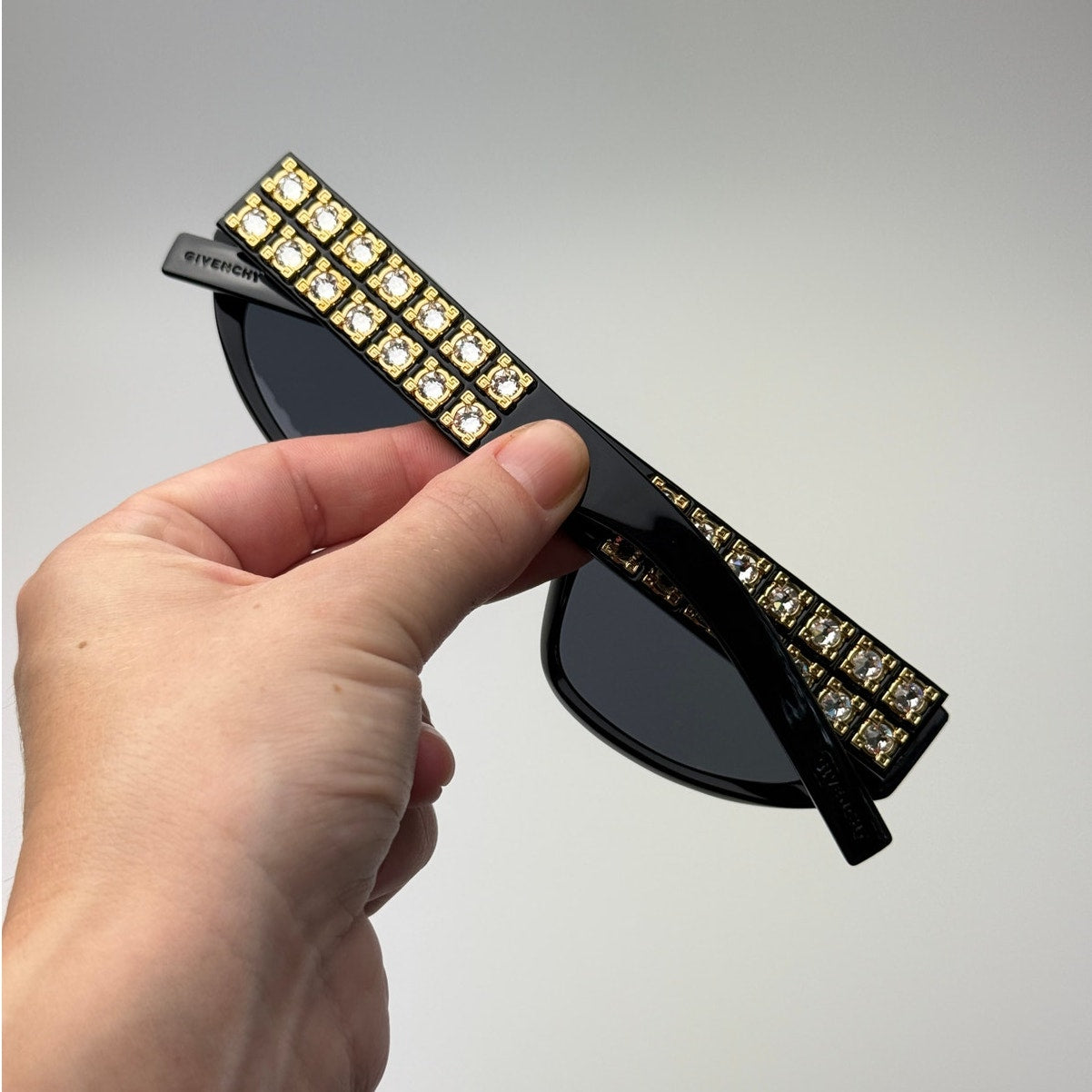 Givenchy Sunglasses GV40078I 01A Shiny Black/Gold Women