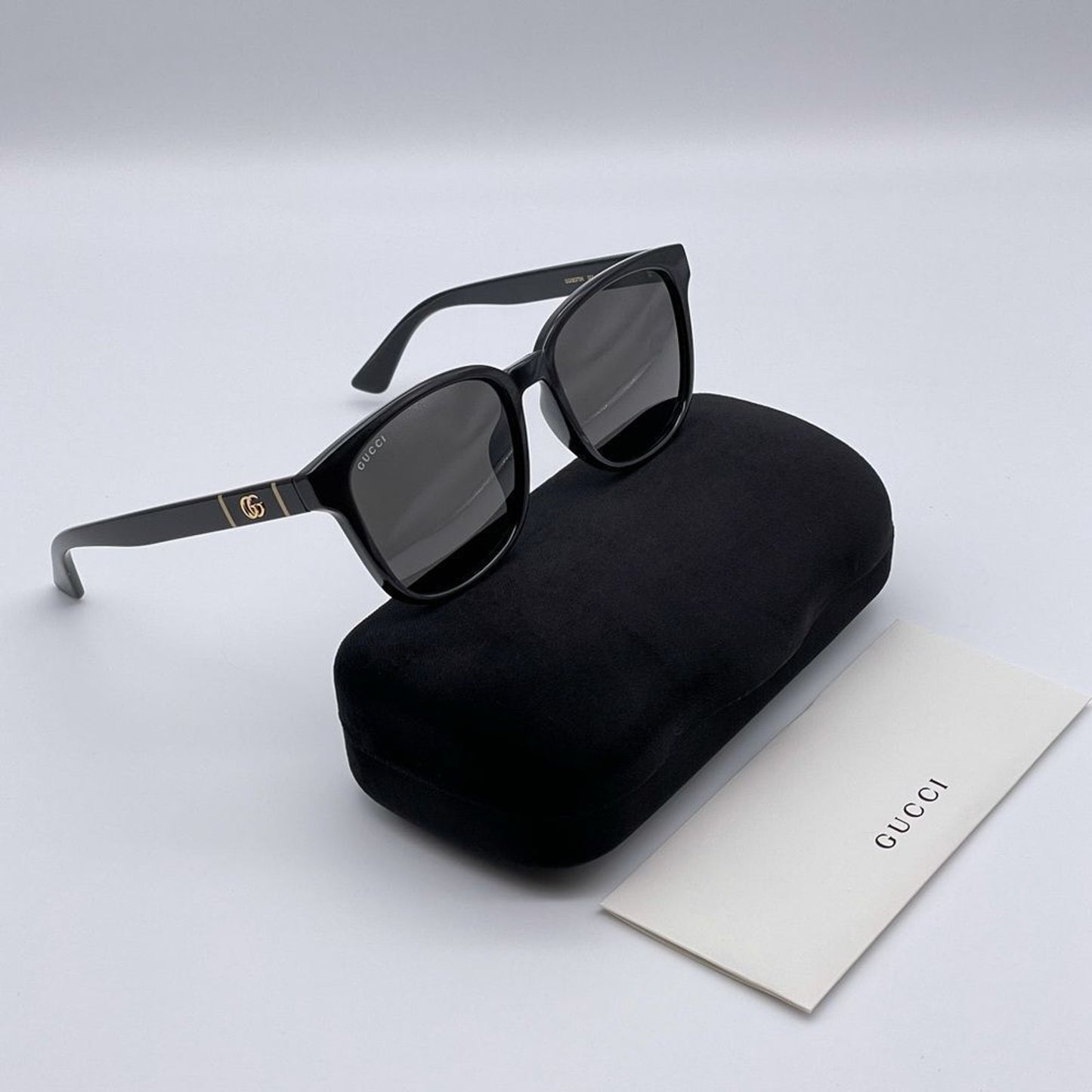 Gucci Sunglasses GG0637SK 001 Black Grey Unisex