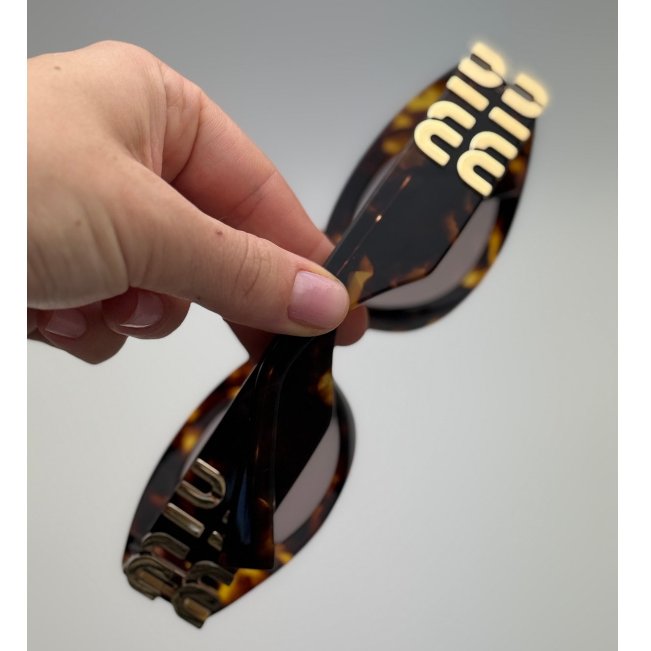 MIU MIU Sunglasses MU11WS 14L20I Honey Havana/Light Purple Brown Women