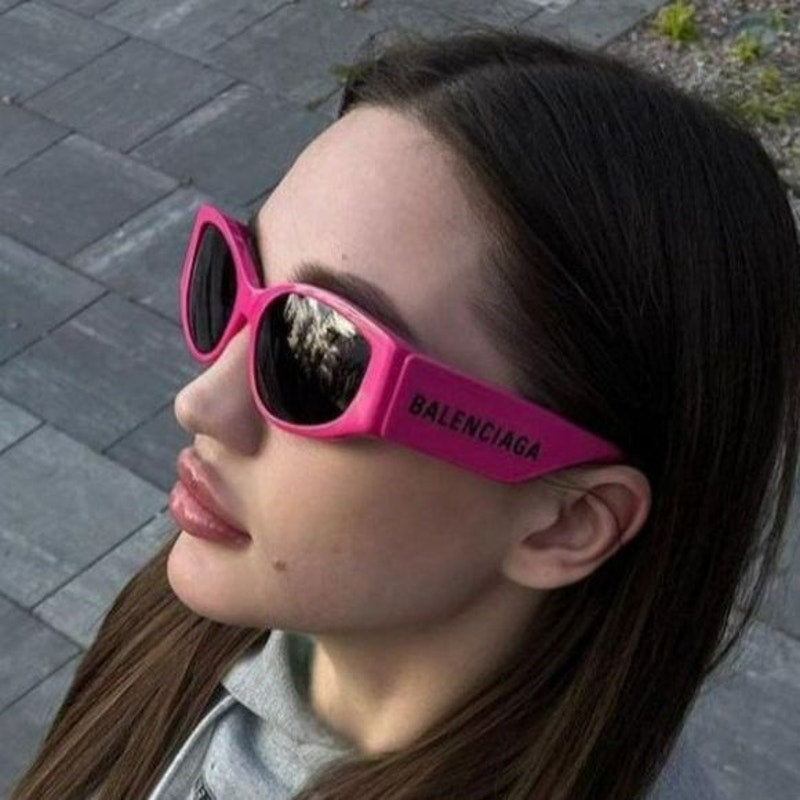 BALENCIAGA Sunglasses BB0258S 004 Fuchsia Grey Women