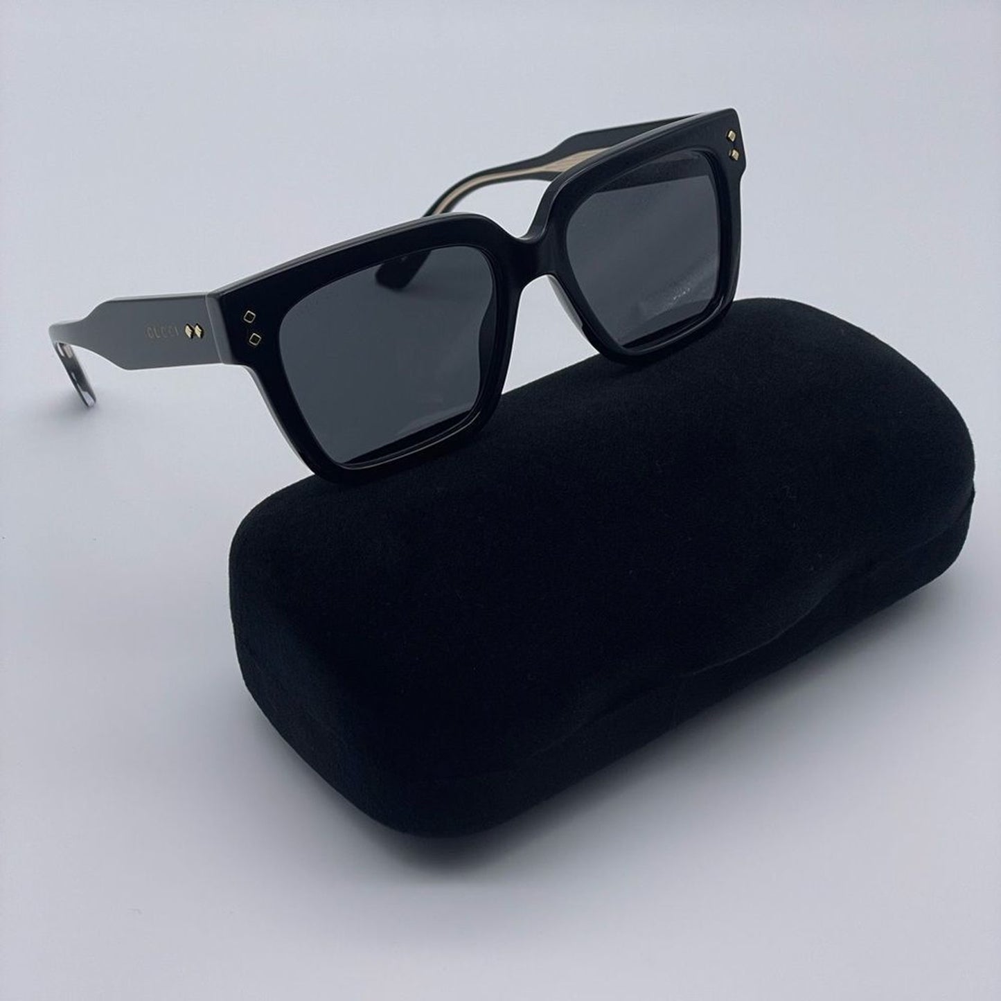 Gucci Sunglasses GG1084S 001 Unisex Black/Grey