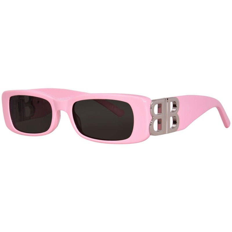 BALENCIAGA Sunglasses BB0096S 012 Pink/Silver/Grey Unisex