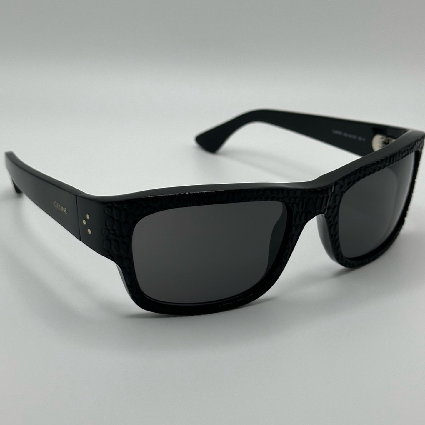Celine Sunglasses CL4079IL 02A Black Square Unisex
