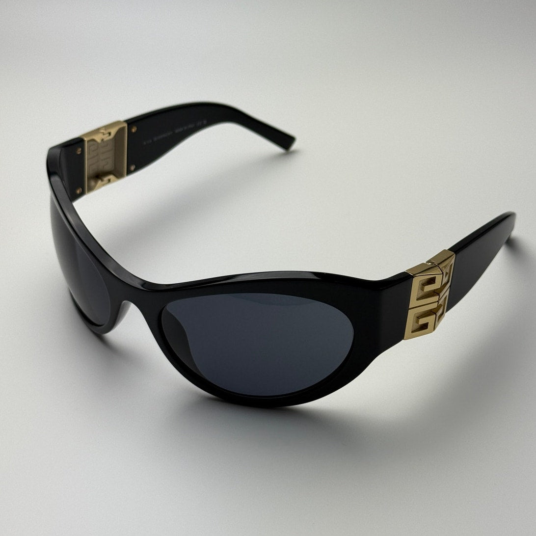 Givenchy Sunglasses GV40073I 01A Shiny Black/Gold/Grey Unisex