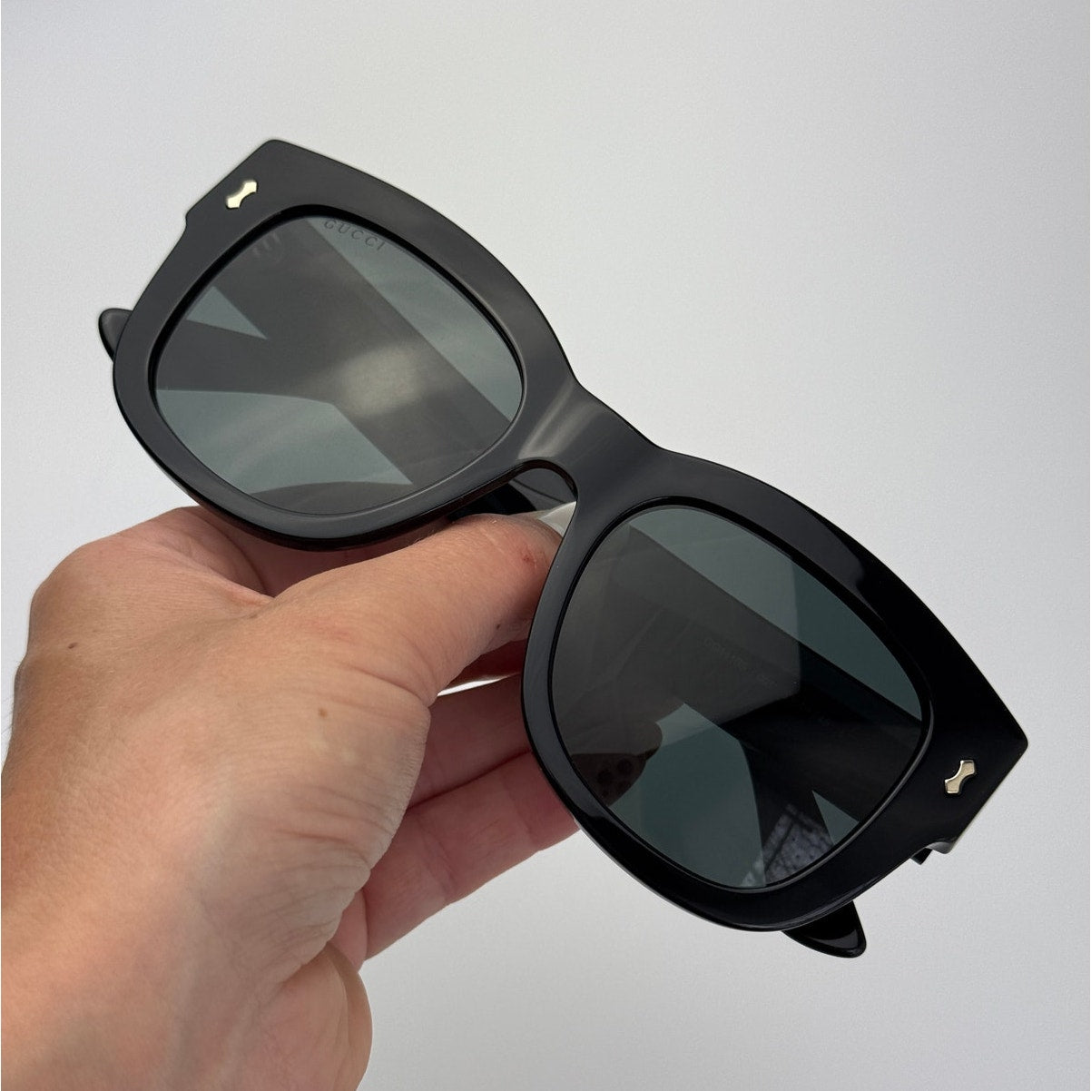 Gucci Sunglasses GG1110S 001 Black Smoke Unisex