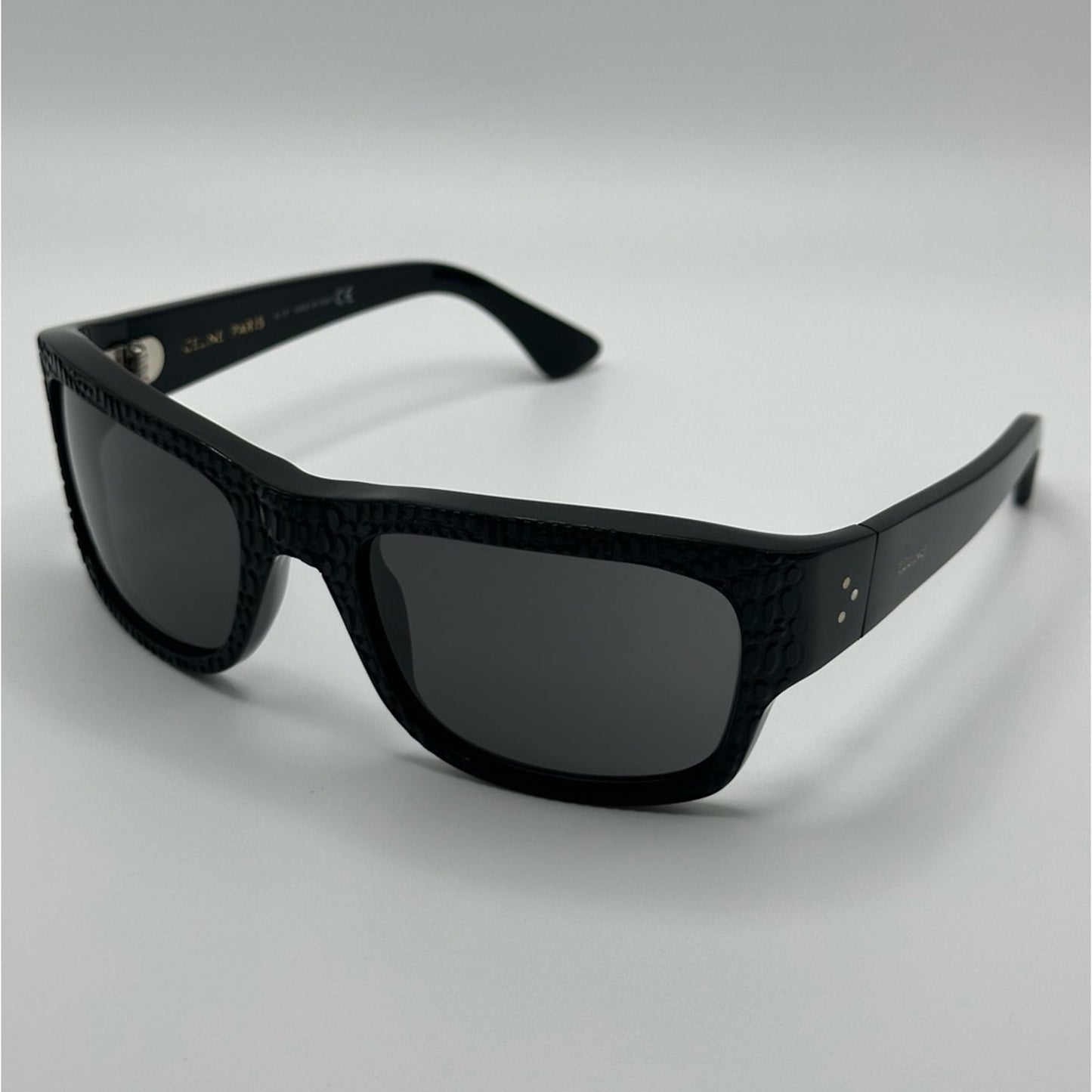 Celine Sunglasses CL4079IL 02A Black Square Unisex