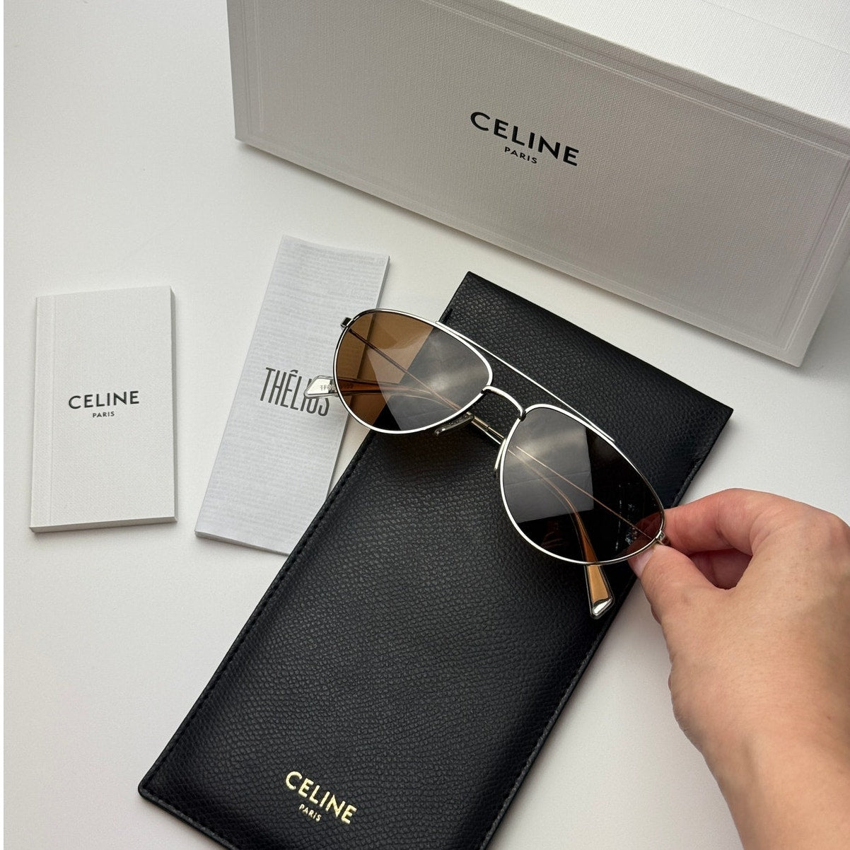 NEW Celine Sunglasses CL40077U 16J Palladium/Roviex Unixes