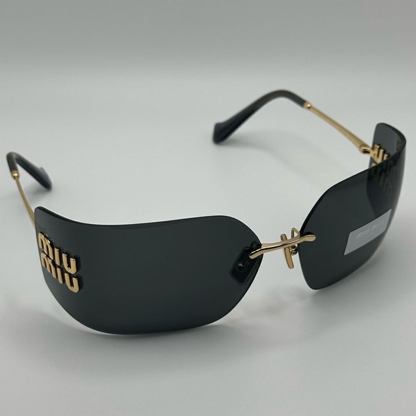 MIU MIU Sunglasses MU54YS 5AK5S0 Gold/Dark Grey Women