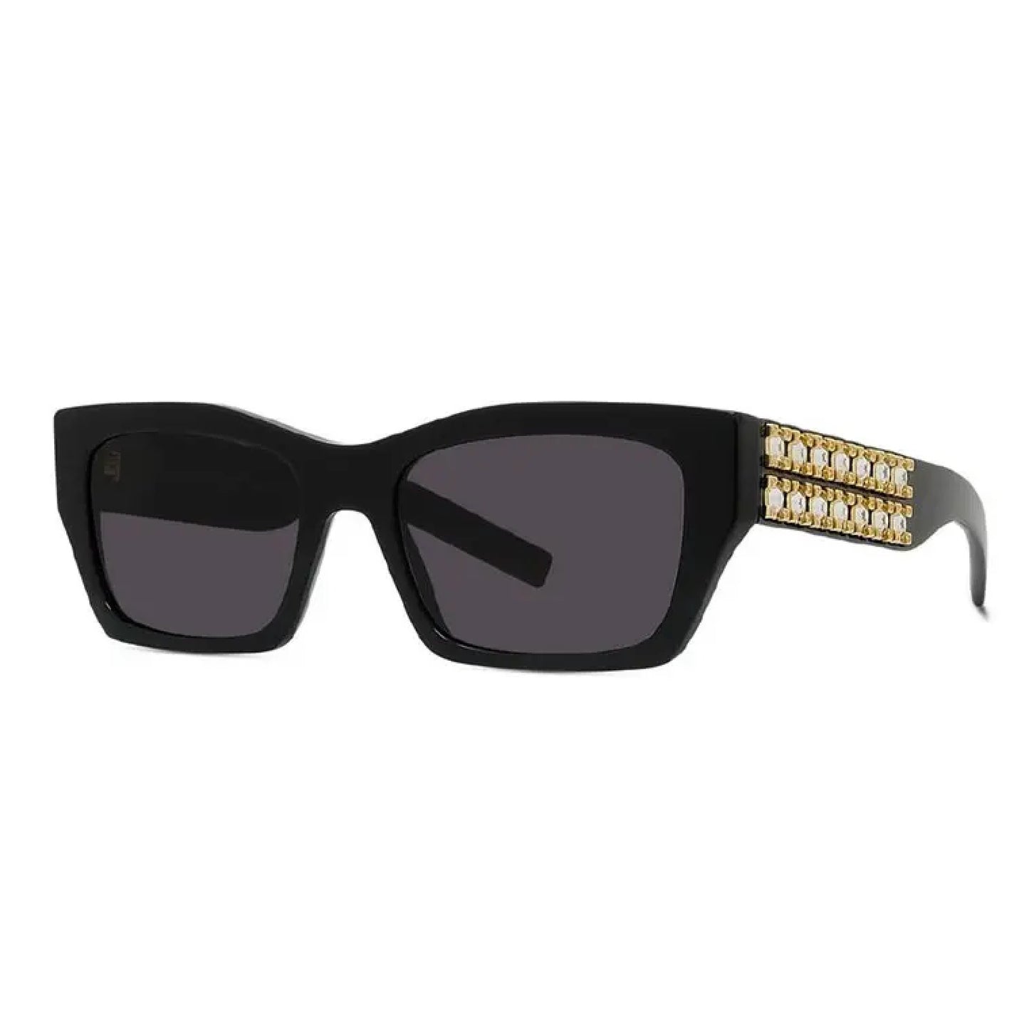 Givenchy Sunglasses GV40077I 01A Shiny Black and Studs/Grey Women