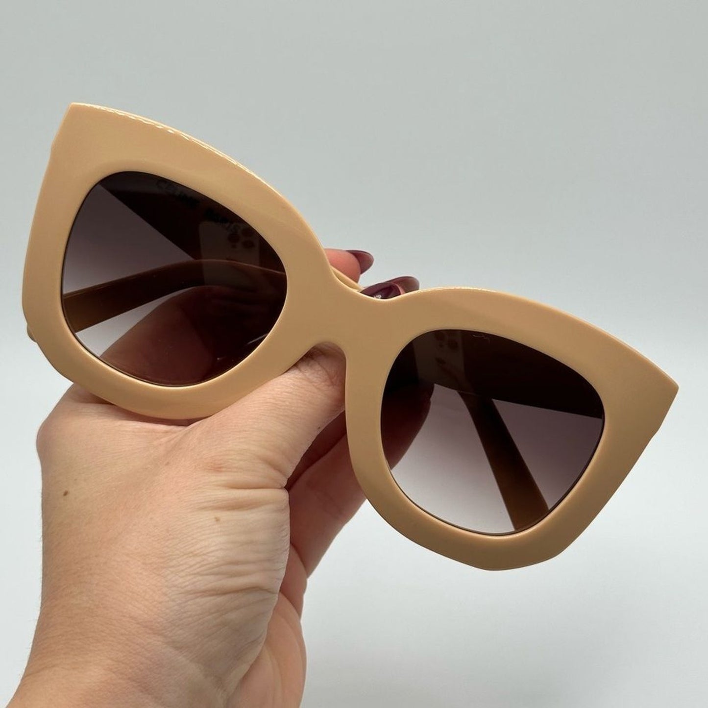 Celine Sunglasses CL4005FN 4957Z Beige/Violet Gradient Women