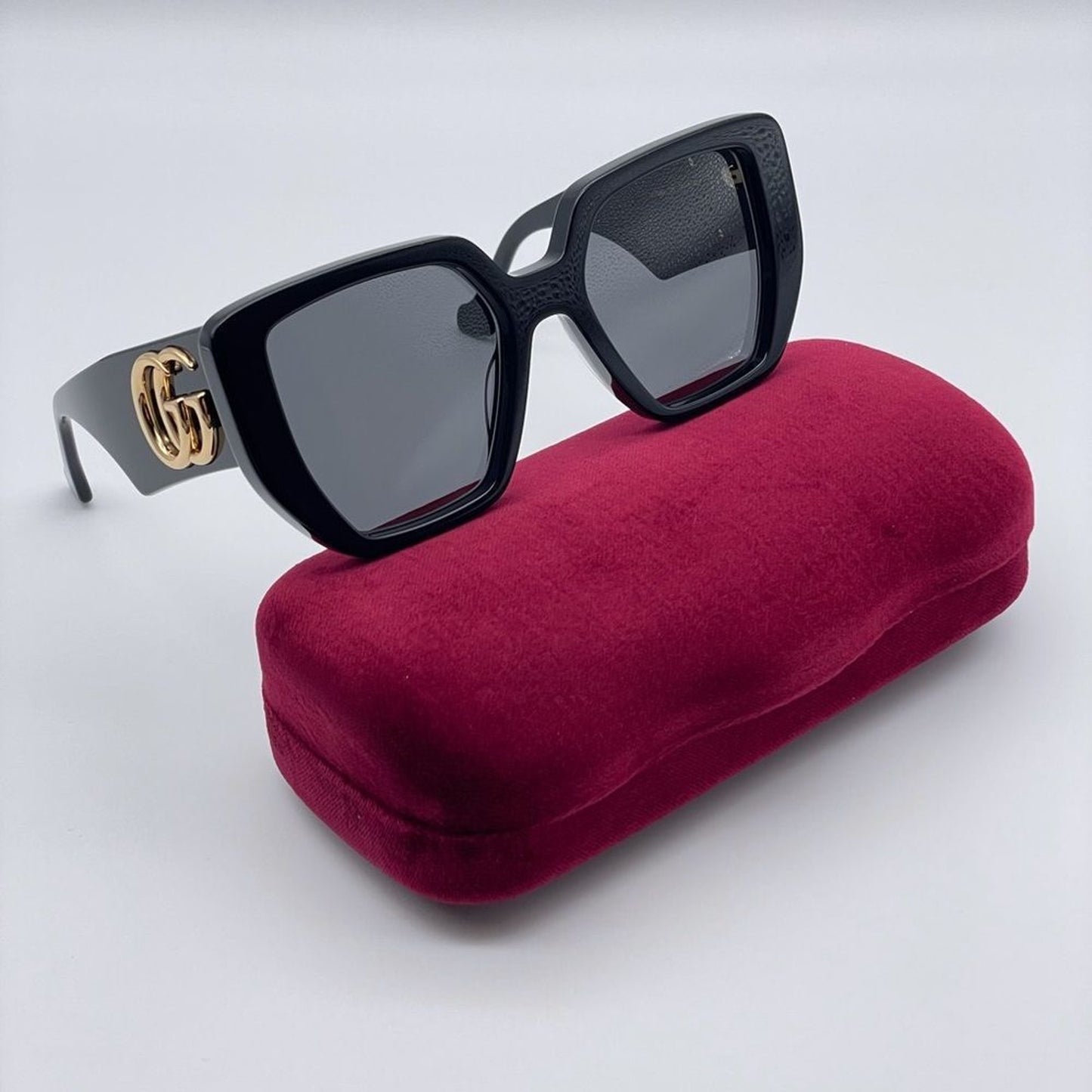 Gucci Sunglasses GG0956S 003 Women Black/Grey