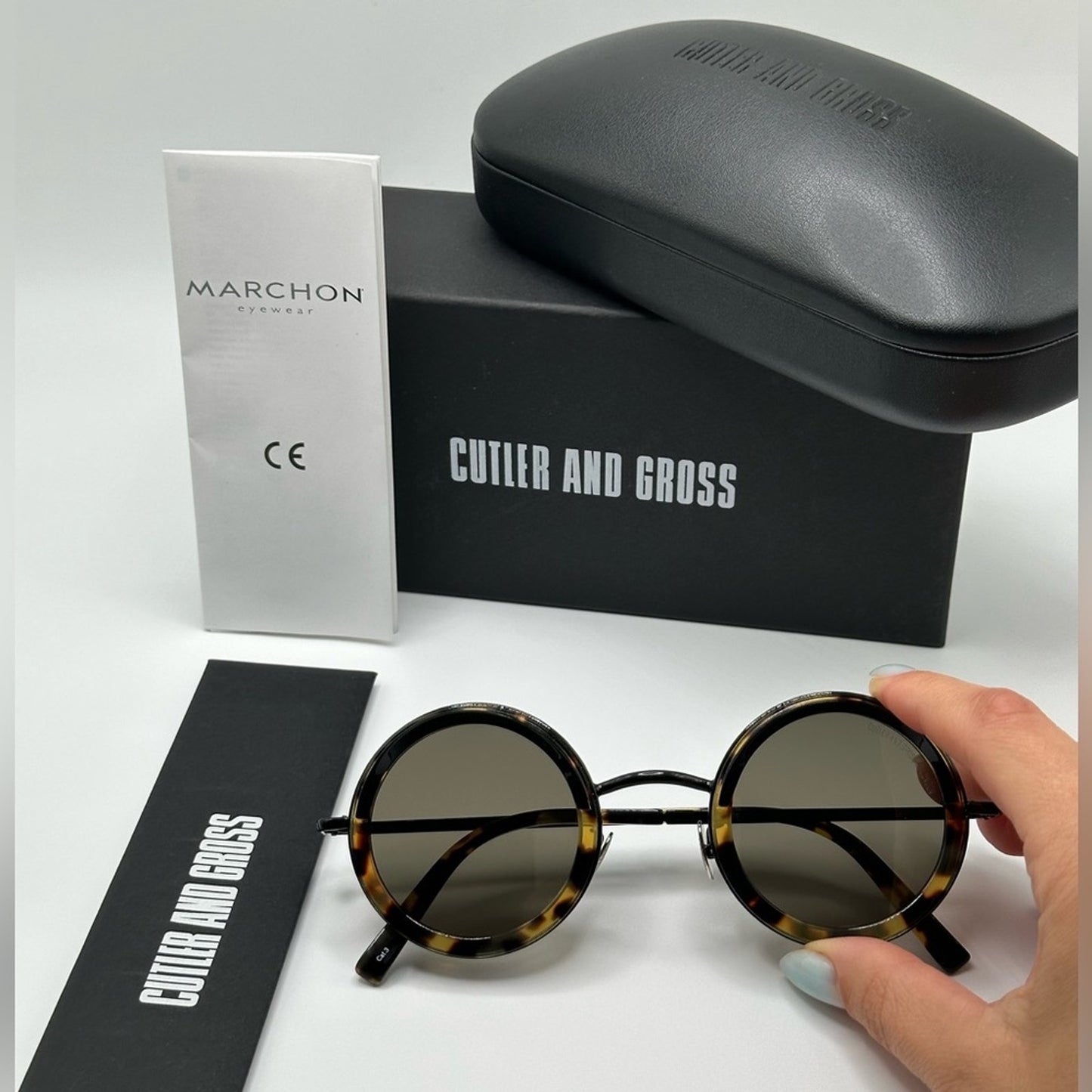 CUTLER AND GROSS Sunglasses CG1277S 003 Blue/Gunmetal Unisex