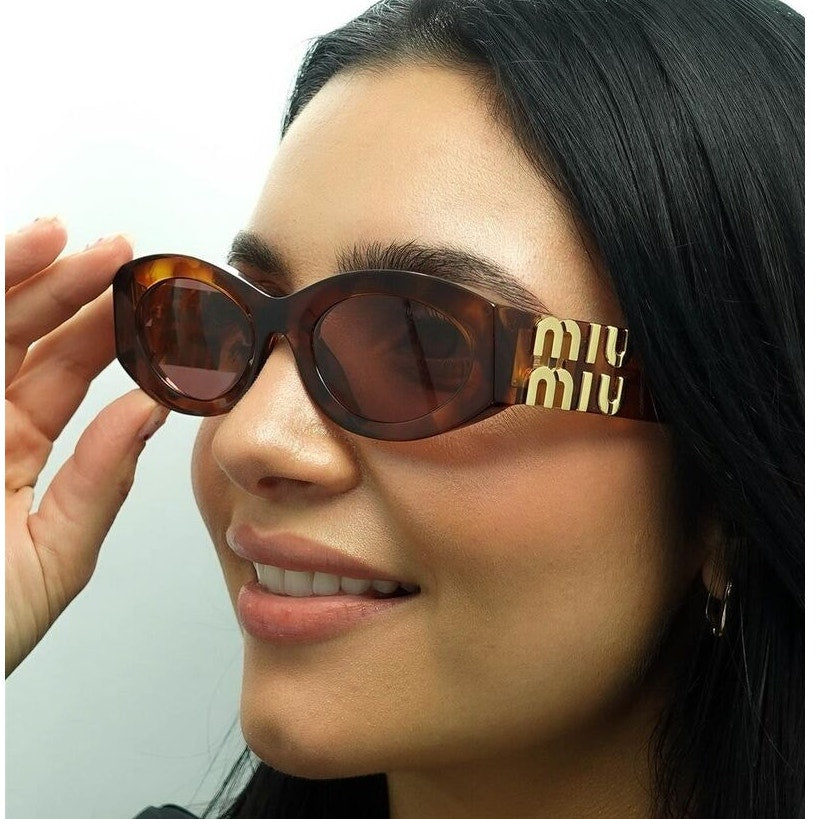 MIU MIU Sunglasses MU11WS 14L20I Honey Havana/Light Purple Brown Women
