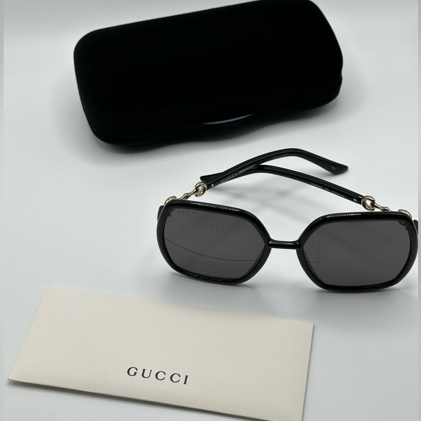 Gucci Sunglasses GG0890S 001 Black/Grey Women