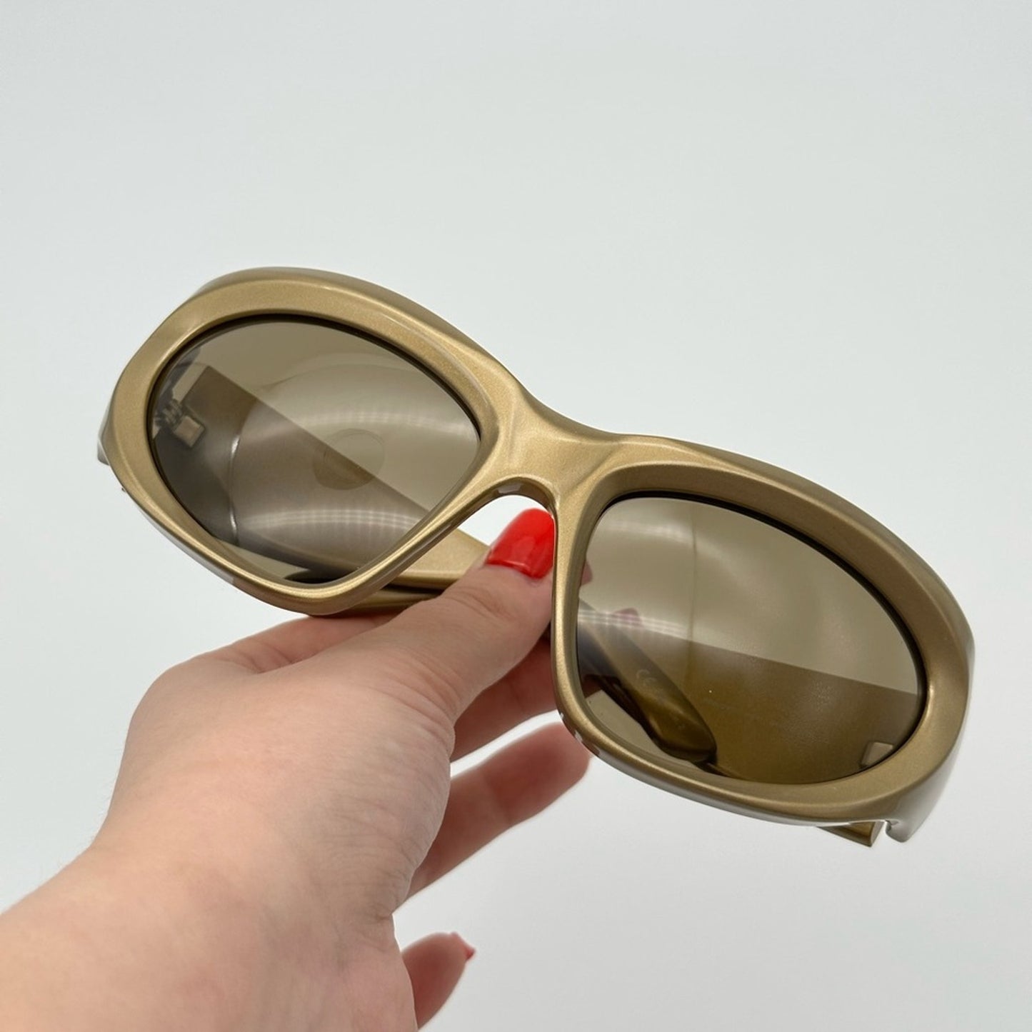 BALENCIAGA Sunglasses BB0228S 004 Gold Brown Unisex