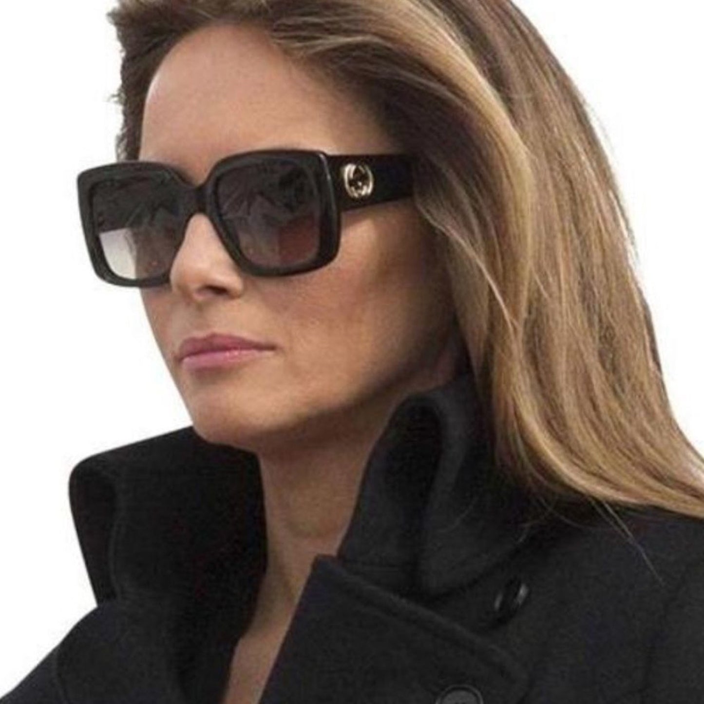 Gucci Sunglasses GG0141SN 001 Black/Grey Women