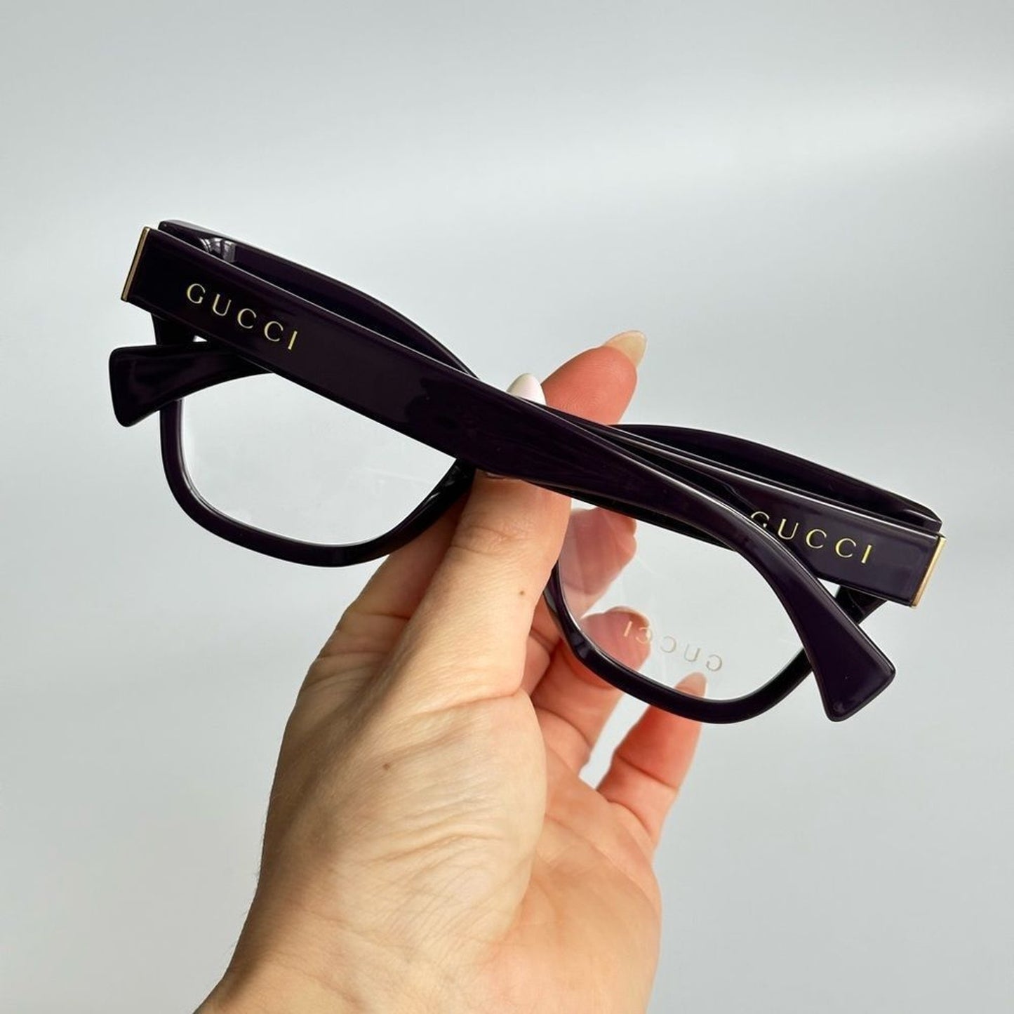 Gucci Eyeglasses GG1133O 002 Violet Women