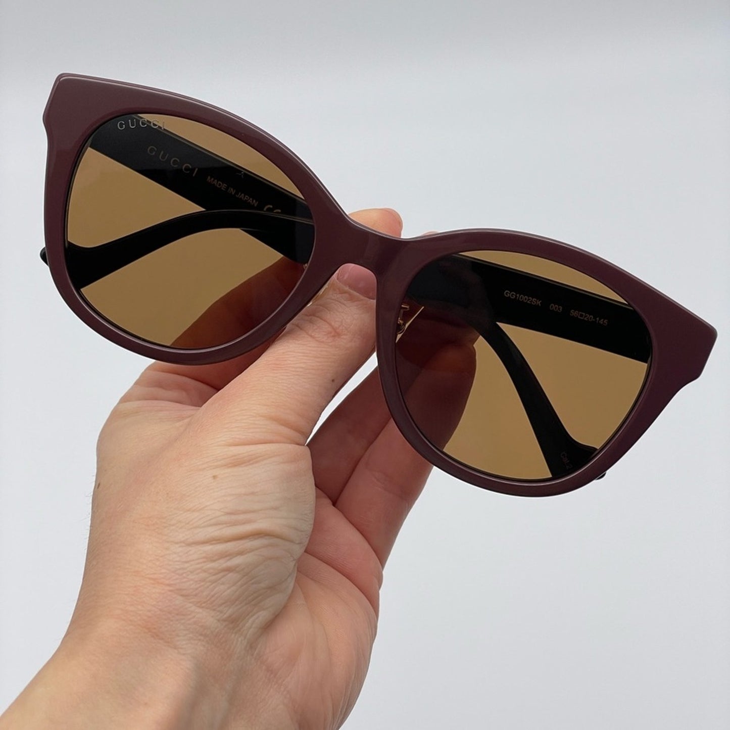 Gucci Sunglasses GG1002SK 003 Brown/Black Women